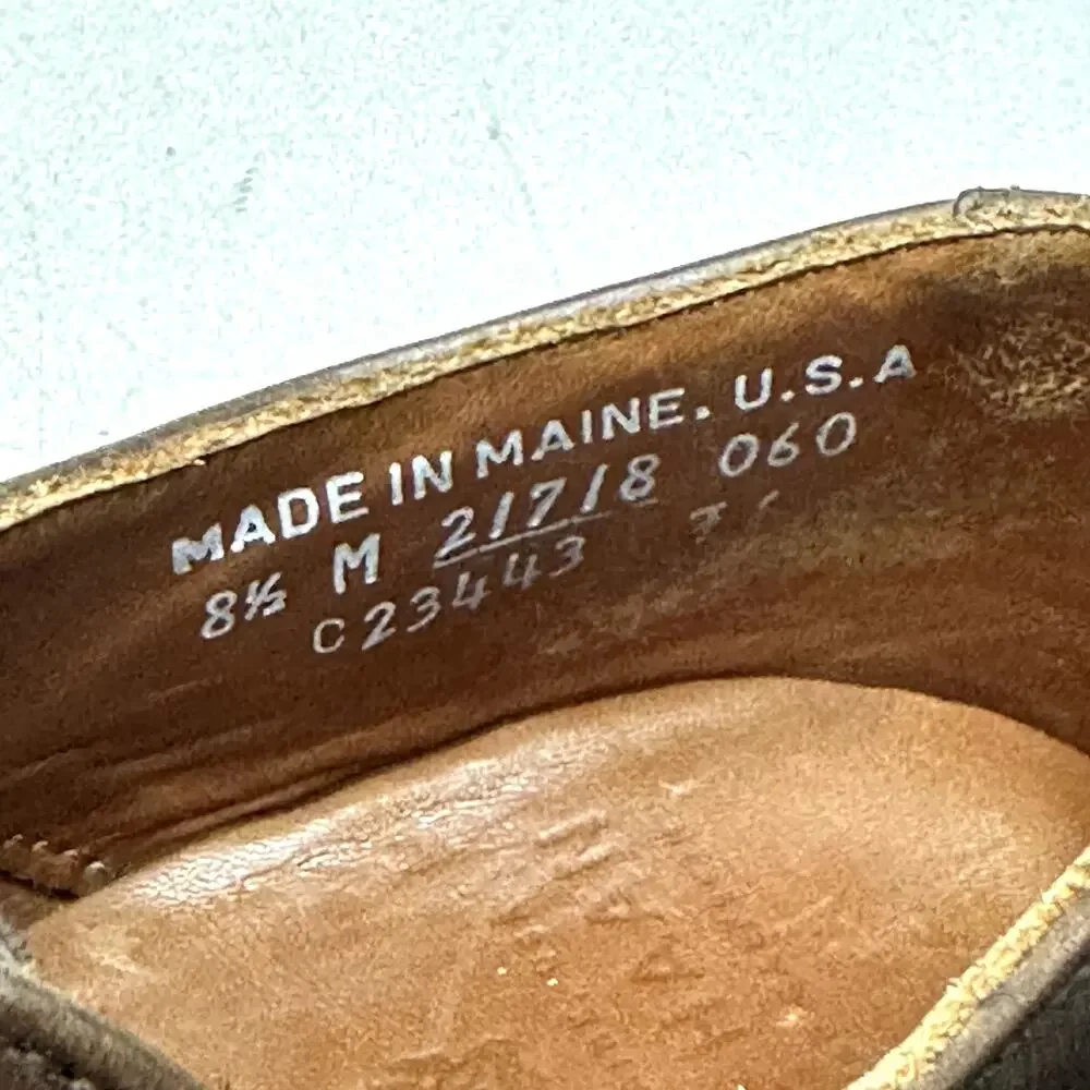 VGUC Rancourt & Co. x Cole Haan Split Toe Derby Brown Calf Made Maine USA 8.5 D